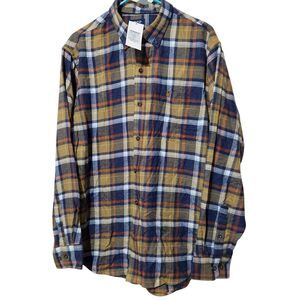 Izod Shirt Size Large Button Down Plaid Soft